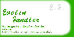 evelin handler business card